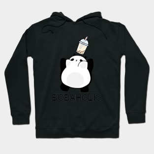 Little Bobaholic Panda Catching Boba! Hoodie